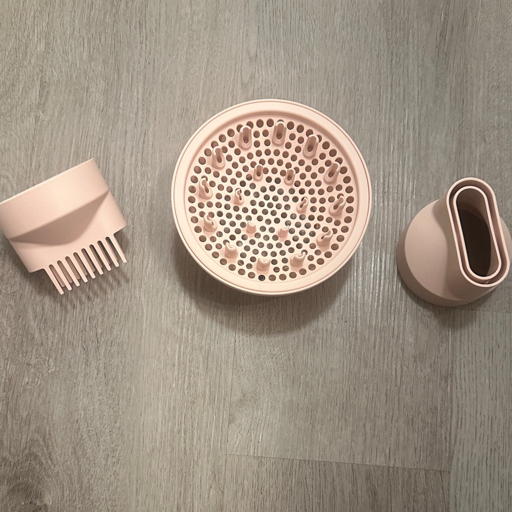 Pink Hair Dryer + Diffuser Attachment Set